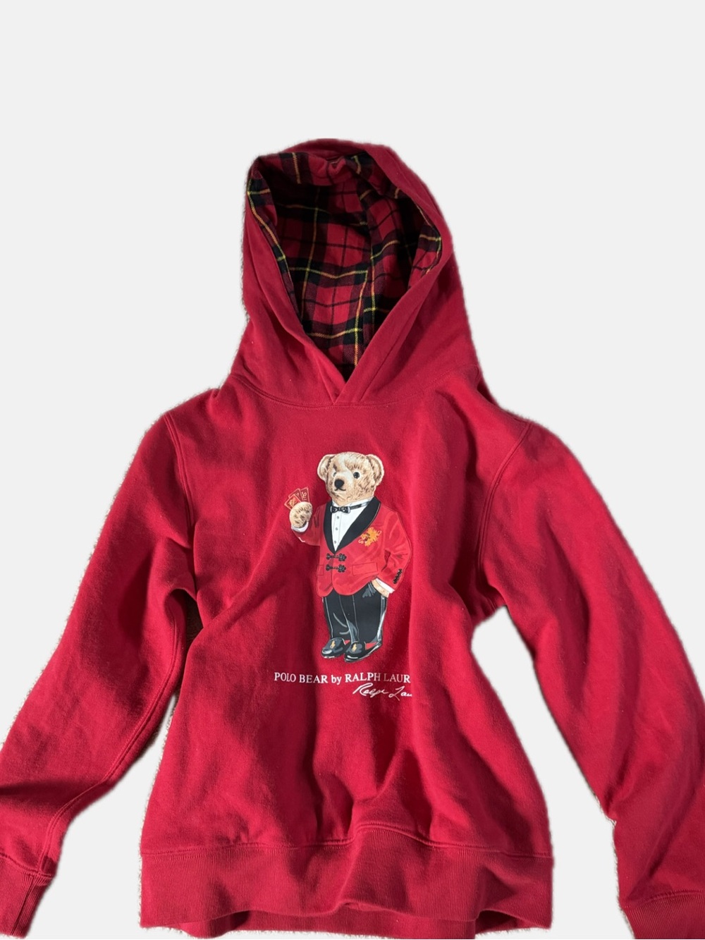Polo by Ralph Lauren Red Hoodie with Polo Bear